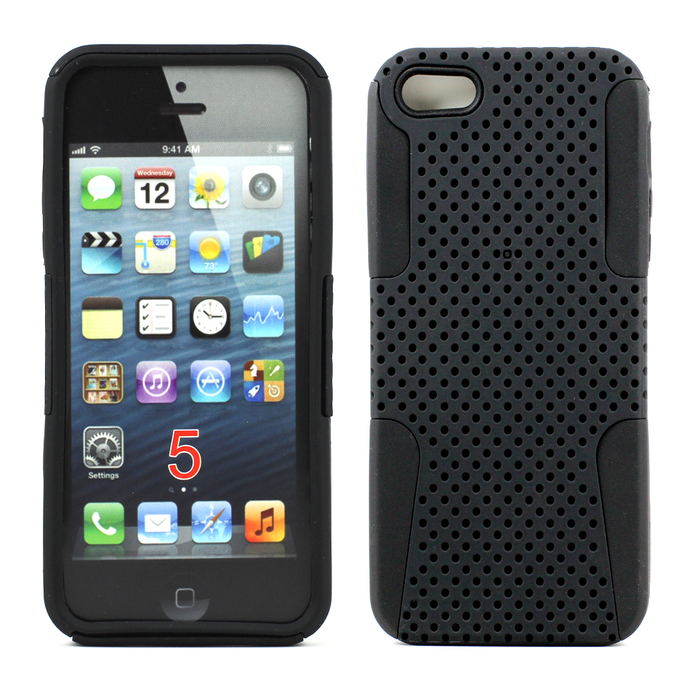 iPHONE 5 5S Mesh Hybrid Case (Black)